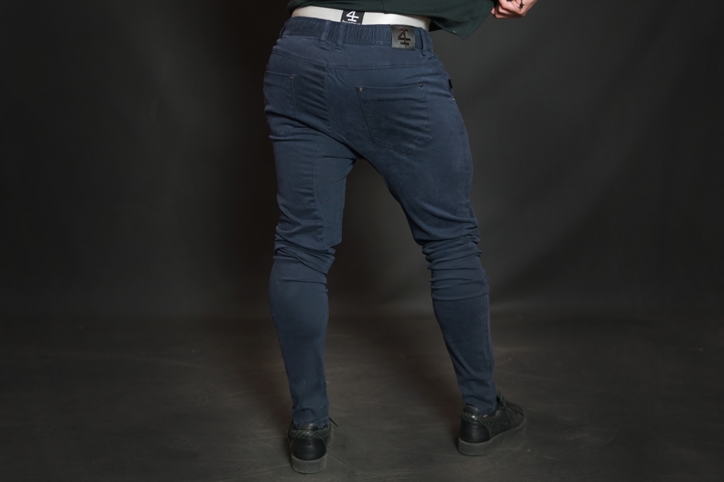 AMOS Distressed Jogger Jean - Navy Blue 2 - Body Engineers