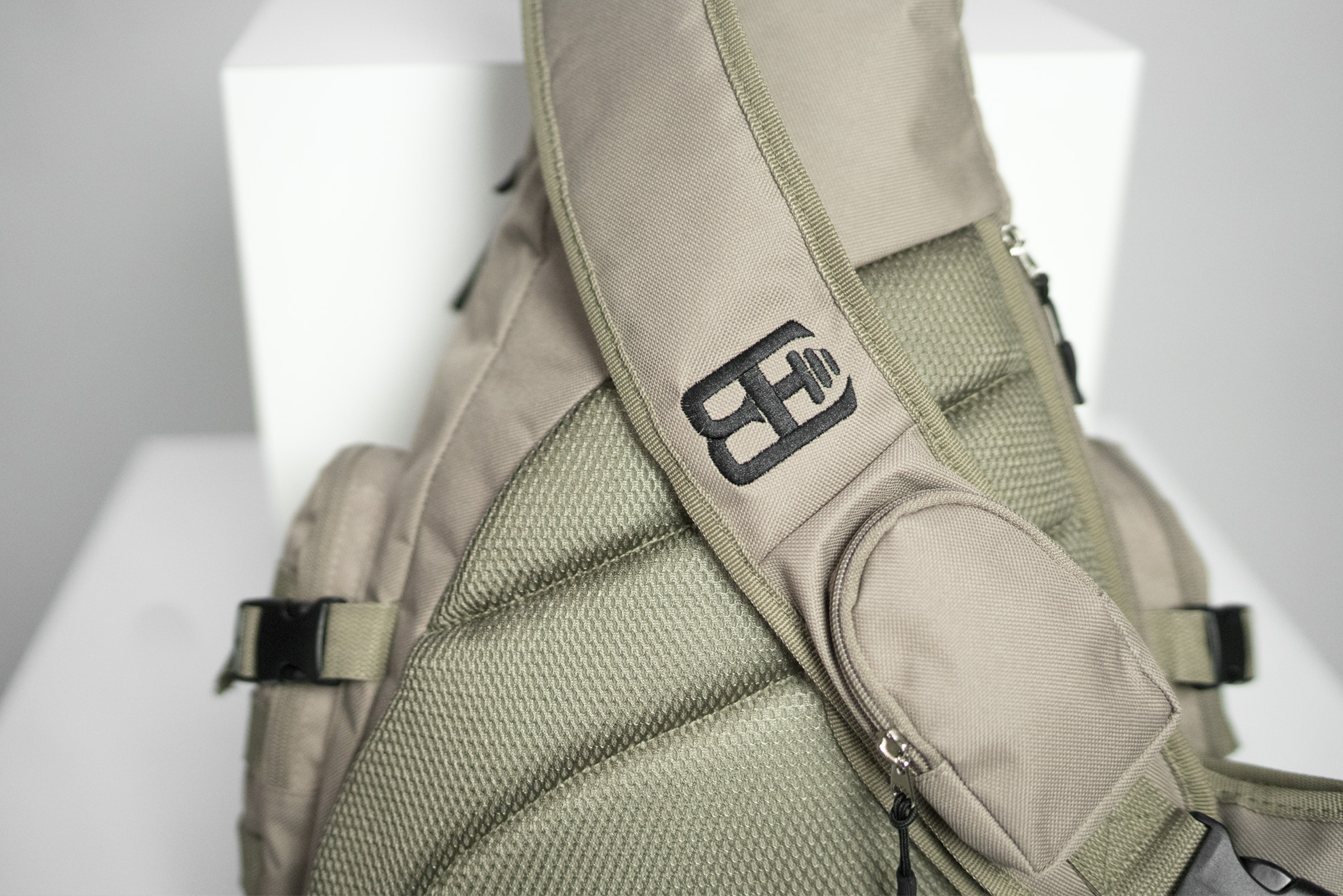 army green sling bag