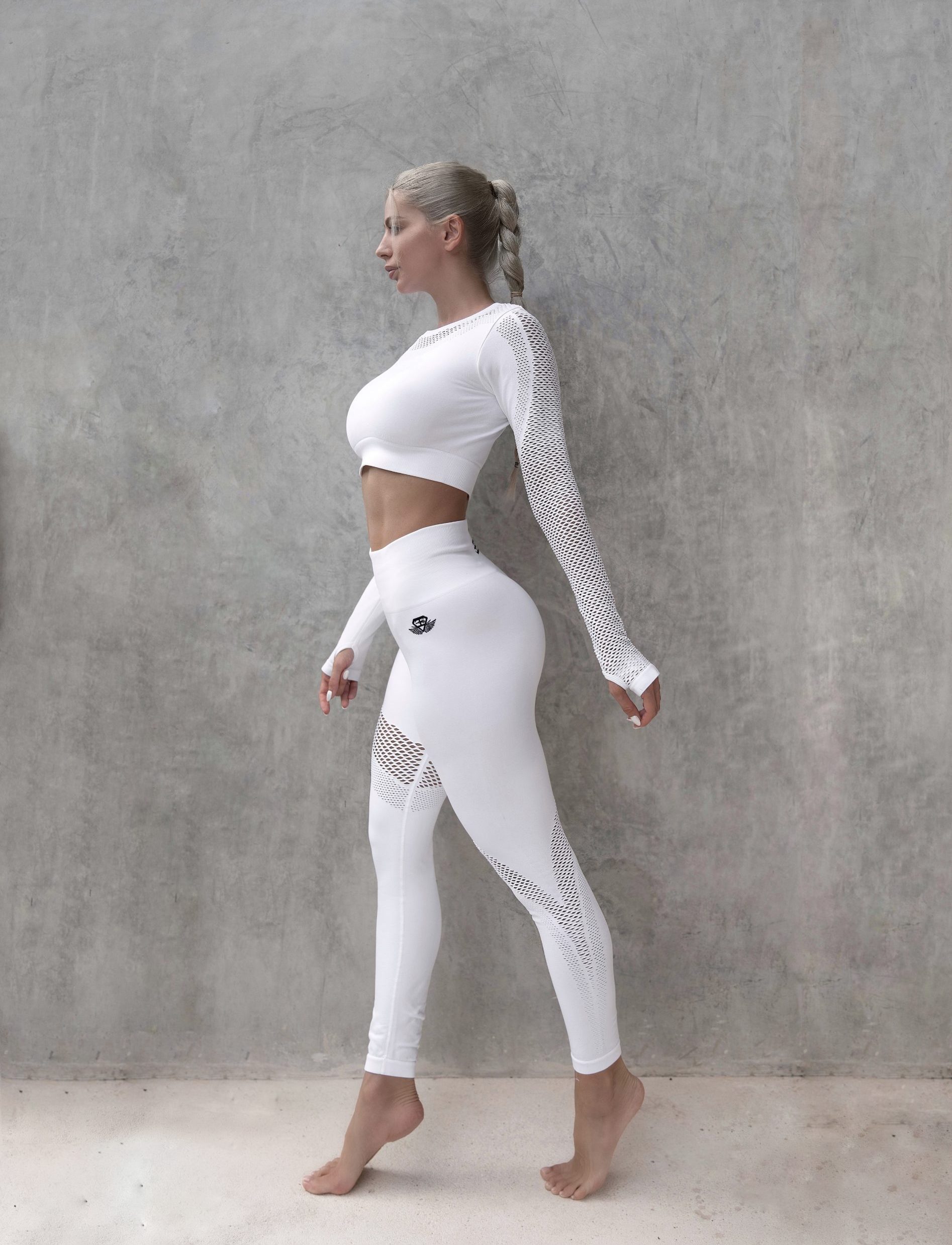 Republic of curves | Black Net White Yoga Pant | Yoga Pants | Gym Leggings |