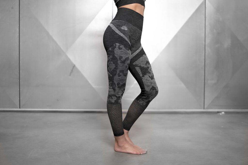 Camo Leggings with Mesh Inserts